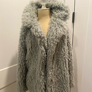 Plush Gray Teddy Jacket